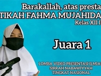 Juara 1 Tingkat Nasional Lomba Presentasi Sirah Nabawiyah 