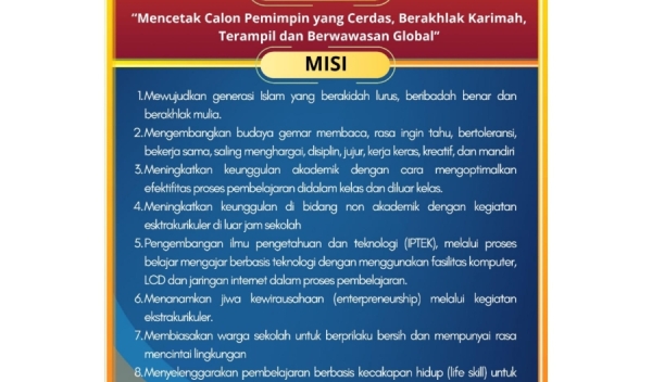 VISI & MISI SMA BOARDING SCHOOL PUTRA HARAPAN PURWOKERTO